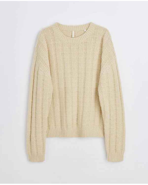 PULL ANGLE SWEATER OFF WHITE
