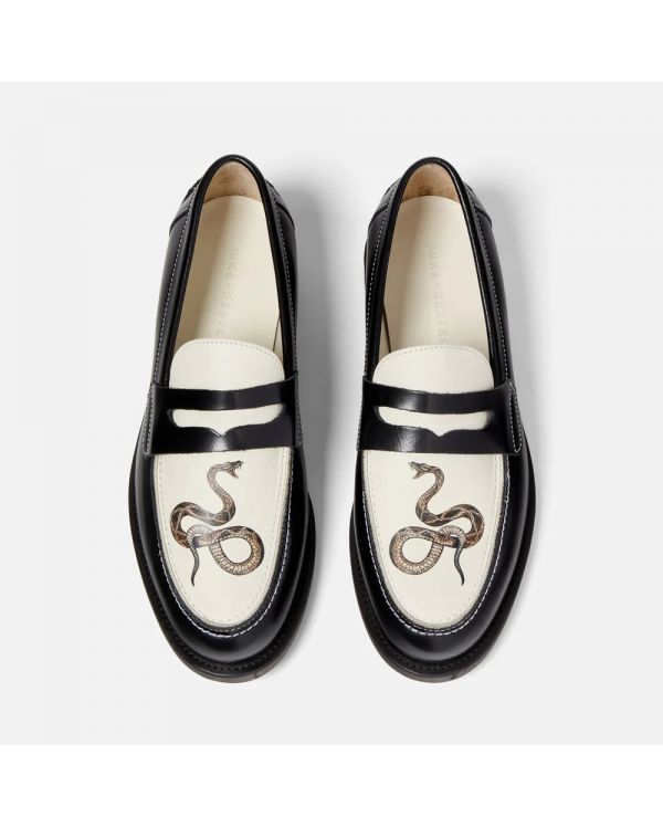 MOCASSINS WILDE SNAKE PENNY LOAFER Duke Dexter Chez Maman Rouen